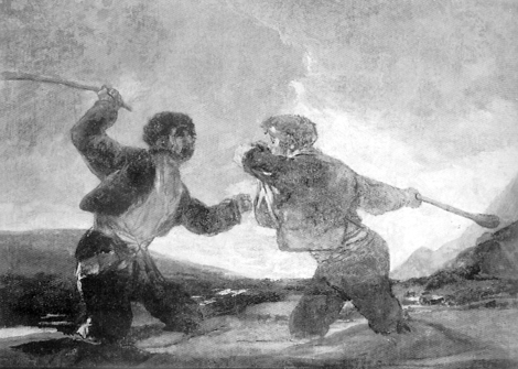 "Duelo a garrotazos", Goya